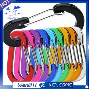 Đi bộ đường dài Carabiner Clip Carabiner Clip hình chữ D Carabiner