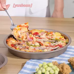 10 / 9 / 8 / 7 / 6 Inch Khuôn Nướng Bánh Chống sti Nồi Chiên Không Khí Khay Tròn Chảo Rang Bánh Pizza Giỏ Nướng Phụ Kiện Nhà Bếp