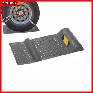 Thảm đỗ xe ô tô chống trượt YRBWD, Thiết bị chống trượt dải cảnh báo hạng nặng, Ngăn chặn lốp nhà để xe chất lượng cao Hỗ trợ đỗ xe Nút chặn bánh xe nhà để xe