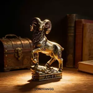 DONOVANQQ Mười Hai Dấu Hiệu Cung Hoàng Đạo, Các Bức Tượng Nhỏ Cổ Điển Thu Nhỏ, Retro Artisan Thủ Công Trang Trí Máy Tính Để Bàn Đồ Trang Trí Văn Phòng