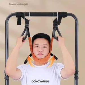 Đai kéo cổ tử cung DONOVANQQ, Kéo dài cổ treo không cần lắp đặt thoáng khí, Khả năng chịu lực mạnh Máy mát xa cổ có thể điều chỉnh mềm Văn phòng tại nhà
