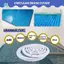 Bể bơi bộ lọc nước, nắp chống ăn mòn, thiết bị thoát nước tròn ABS, nắp thoát sàn tròn, cổng xả chính