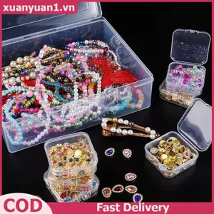 XUAN Hộp đựng đồ bằng nhựa trong suốt Ngăn có thể điều chỉnh Chốt chắc chắn cho áo xây dựng Mini Phân loại phần nhỏ VN