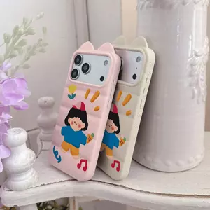 Ốp lưng cô gái kem dễ thương cho iPhone17promax 16/15plus trẻ thơ 14/13/12