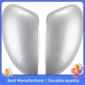 1 Cặp Trái / Phải Bạc Chiếu Hậu Bên Gương Thay Thế Nắp Nắp Vỏ Cho Fiesta Mk7 2008 2009 2010 2011 2012 2013 2014 2015 2016 2017