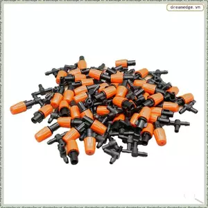 Hệ thống tưới nhỏ giọt tưới vườn có thể điều chỉnh 150 chiếc Máy nhỏ giọt, Đầu Mister có đầu nối Tee