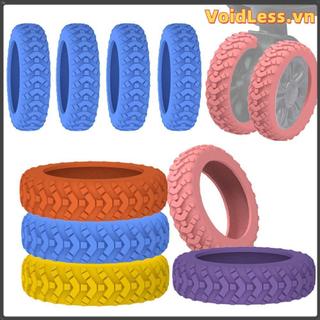 VOIDLESS 8 Cái / bộ Vỏ Bảo Vệ Bánh Xe Vali, Giảm Bánh Xe Đeo Vali Phần Trục Hành Lý Du Lịch Bánh Xe, Với Âm Thanh Im Lặng Hộp Xe Đẩy Silicon Bánh Bao