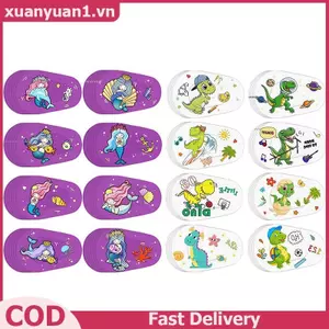 XUAN 8 Miếng Dán Mắt Dính Dễ Thương Dùng Một Lần Thoáng Khí Băng Thiếu Thị Bảo Vệ Thị Lực Cho Trẻ Em Bé Gái Bé Trai VN