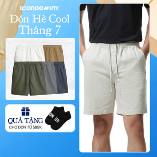 Quần Short Kaki Nam Lưng Thun ICONDENIM Fabric Thoáng Mát Trẻ Trung QSID0137