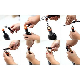 Dụng cụ, thiết bị, đồ khui rượu vang đa năng inox KR01 (giao ngẫu nhiên) KR01