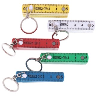 [FUXIN] Móc khóa thước gấp 0,5m nhỏ gọn cho công cụ đo di động, bền bỉ