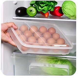 hộp trứng 24 quả việt nhật, khay đựng trứng có nắp đậy bảo quản tủ lạnh