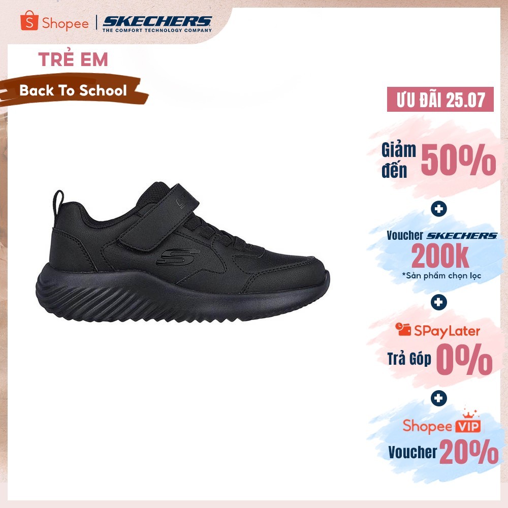 Giày Thể Thao Bé Trai Skechers Bounder Power Study-405626L-BBK