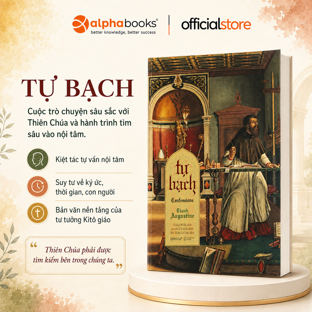 Sách - Tự Bạch - Confessions - Thánh Augustine (Omega Plus)