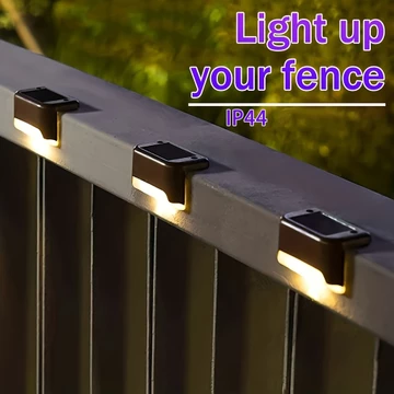 Đèn sân vườn năng lượng mặt trời bốn mảnh, Đèn hàng rào năng lượng mặt trời, Đèn sân vườn ngoài trời IP44, Chiếu sáng chạy bằng năng lượng mặt trời, Đèn bước ngoài trời bằng năng lượng mặt trời, Thích