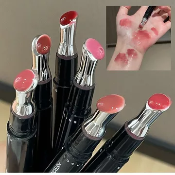 Mới Chính Hãng Gương Bóng Nước Trong Suốt Son Bóng Dài Màu Khóa Trong Suốt Bóng Nước Son Bóng Ánh Sáng Bóng Son Bóng Gương Bóng Dưỡng Ẩm