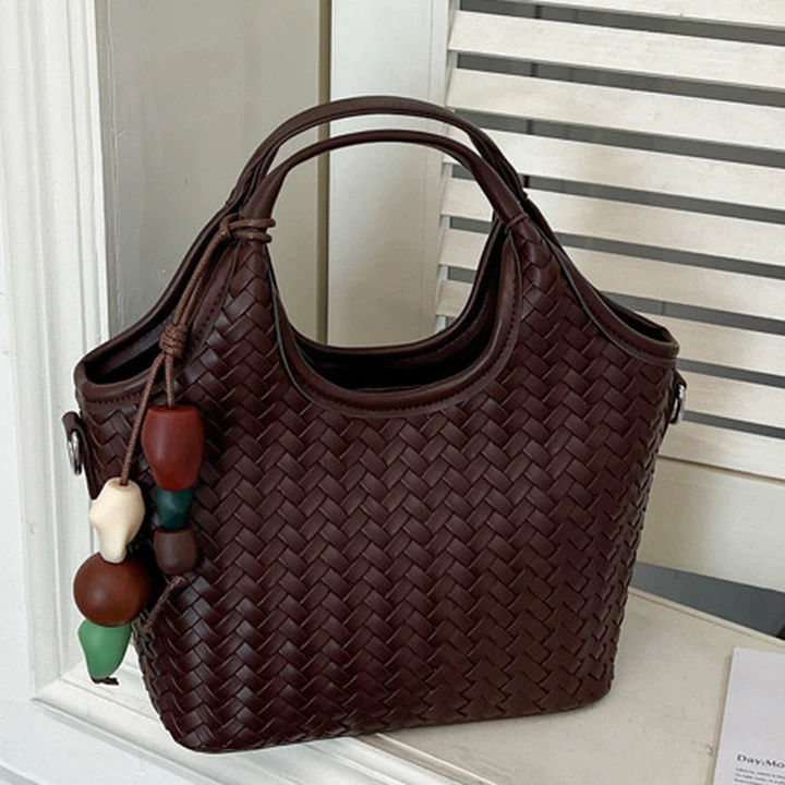 Túi bucket thời trang dành cho nữ, túi xách retro phong cách Hàn Quốc mới 2026, túi tote độc đáo và thời thượng, túi đeo vai và túi đeo chéo