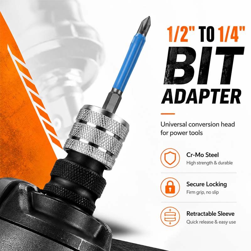 (SG) (SG) Cờ Lê Điện Bộ Chuyển Đổi Đa Năng 1 / 2 Sang 1 / 4 Bit Bộ Chuyển Đổi Tác Động Trình Điều Khiển Ổ Cắm Nối Dài Chuck Bộ Chuyển Đổi Máy Khoan sliga.vn