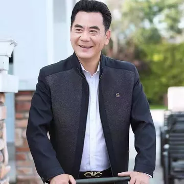 Áo Khoác Kinh Doanh Áo Khoác Chống Gió Bố Mặc Xuân Thu Áo Khoác Mỏng Nam Trung Niên Người Cao Tuổi Nam Rời Áo Khoác Nam Ông Nội Top Quần Áo Mùa Đông Nam