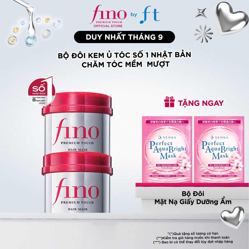[TIẾT KIỆM HƠN] BỘ 2 KEM Ủ TÓC CAO CẤP FINO PREMIUM TOUCH B 230G