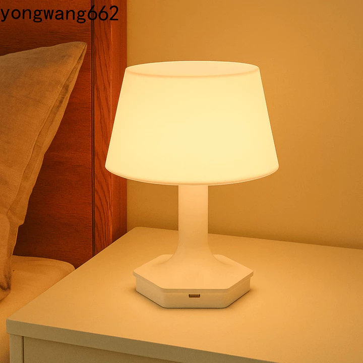 Đèn ngủ có thể sạc lại NORYX USB, Công tắc đèn ngủ bảo vệ mắt Đèn bàn LED, Đèn ngủ trang trí LED 2 màu Chiếu sáng nhẹ nhàng Chăm sóc mắt Đèn ngủ cho bé ngủ