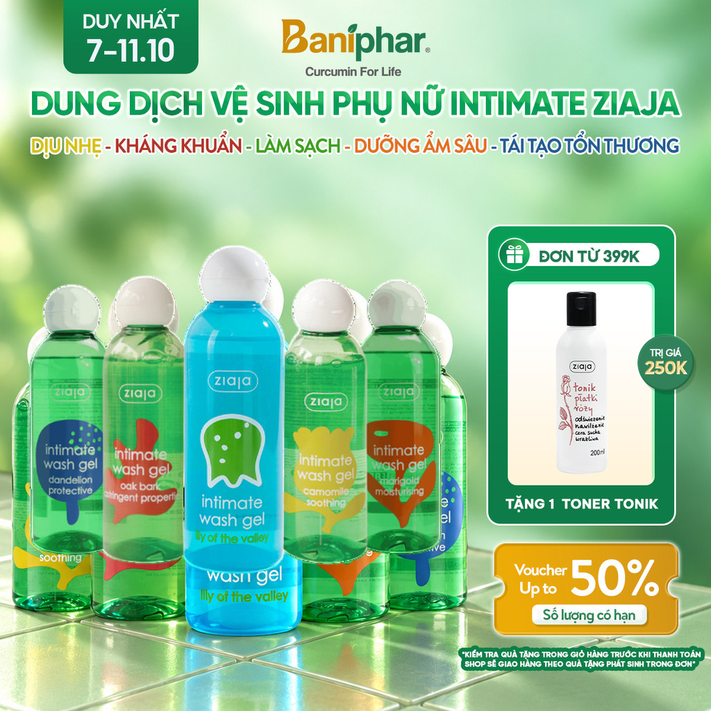 [LIVESTREAM] Dung Dịch Vệ Sinh Phụ Nữ Intimate ZIAJA Ba Lan Giúp Dưỡng Ẩm, Làm Sạch Khử Mùi và Cân Bằng pH Tự Nhiên