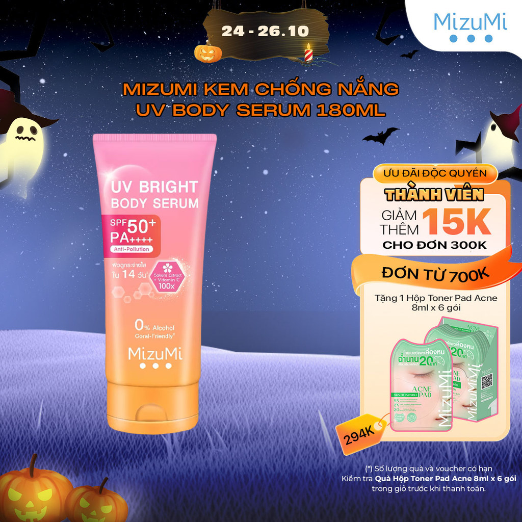 MizuMi Kem chống nắng UV Body Serum 180ml