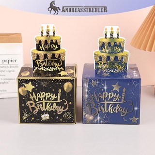 Onetimingfine Hộp Đựng Tiền Mặt Có Kéo Ra Chúc Mừng Sinh Nhật Thẻ Tiền Hộp Quà Tặng Sinh Nhật Không Khí Trang Trí Chống Đỡ Hộp Rút VN