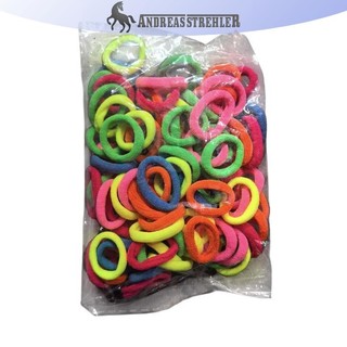 Onetimingfine 100 Chiếc Dây Buộc Tóc Cho Trẻ Em Nhiều Màu Sắc Nylon Scrunchie Dây Buộc Tóc Dây Cao Su Trẻ Em Co Giãn Tóc Bé Gái Phụ Kiện Tóc VN