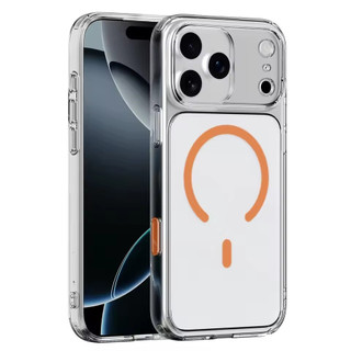 [JLK] PC mờ mờ + TPU Vỏ từ tính chính hãng cho iPhone 17Pro 17Air 17Pro Max Nút máy ảnh chủ động Vỏ cứng sạc không dây