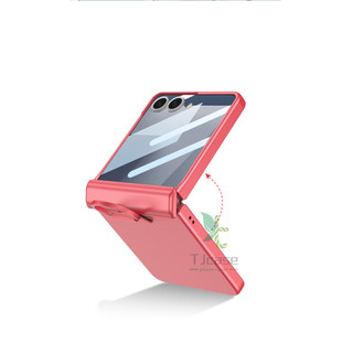 Bản lề từ tính Full Ring Holder Stand Case Case cho Samsung Galaxy Z Flip 7 6 5 Vỏ màn hình kính
