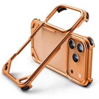 [JLK] Ốp lưng không khung hợp kim nhôm sang trọng cho iPhone 17Pro 17ProMax 17Air Bảo vệ ống kính Túi khí bốn góc Vỏ kim loại chống rơi