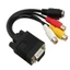 Cáp chuyển đổi Video Niki Universal VGA sang AV S Tương thích TV Máy chiếu và hệ thống rạp hát tại nhà