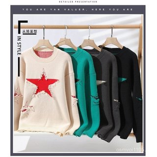 Áo len cổ tròn đáy dệt kim, hàng sẵn có, phù hợp mặc cặp đôi