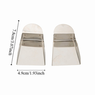 SEREIP 2 Muỗng Trang Sức, Xẻng Mini Kích Thước Nhỏ Bằng Thép Không Gỉ, Tổ Chức Hạt Xẻng Đá Quý Di Động