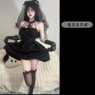 Trang phục Halloween phù thủy Gothic nóng bỏng, phong cách ma cà rồng