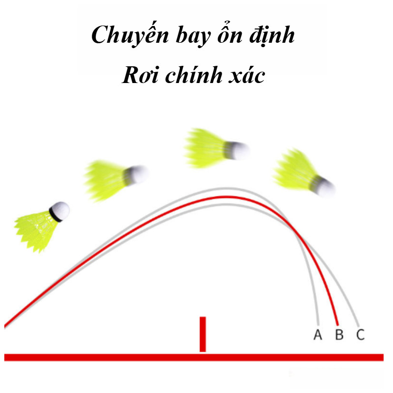 Ống Cầu Lông Nylon Cao Cấp 12 Quả - Thiết Kế Chống Gió, Độ Bền Cao, Phù Hợp Tập Luyện & Thi Đấu