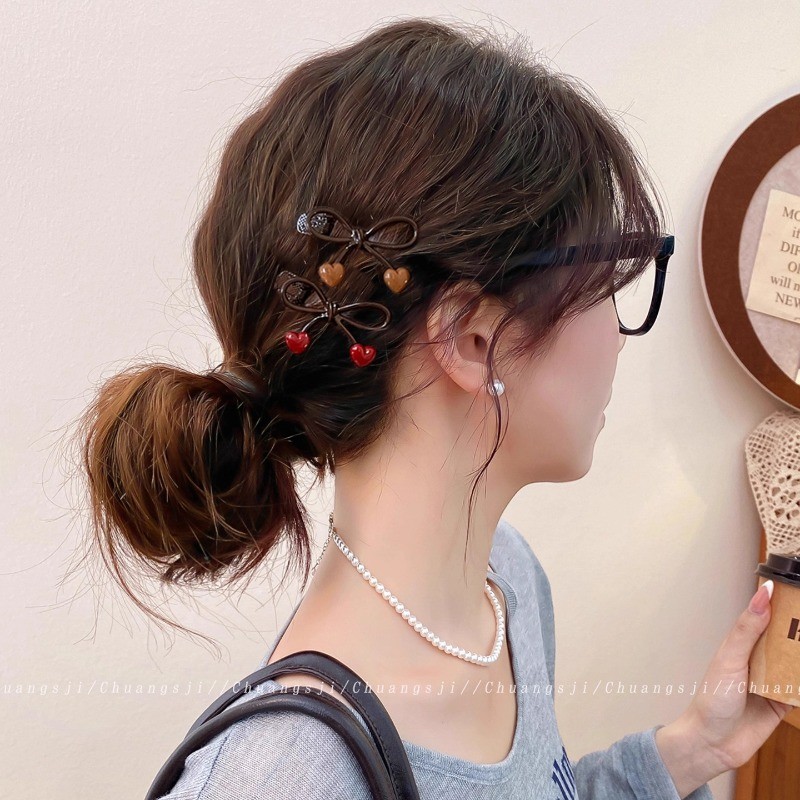 Kẹp tóc hợp kim phong cách Hàn Quốc dành cho nữ, tiện dụng để kẹp tóc bên trán