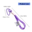 XGB Nylon Bện Móc Khóa Với Carabiner Kẹp Dây Dệt Móc Khóa Túi Trang Trí
