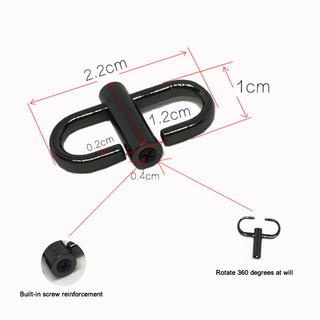 Túi Đeo Vai Cố Định Khóa Túi Dây Xích Chiều Dài Có Thể Điều Chỉnh Khóa Dây Xích Kim Loại Túi Đeo Vai Ngắn Phụ Kiện