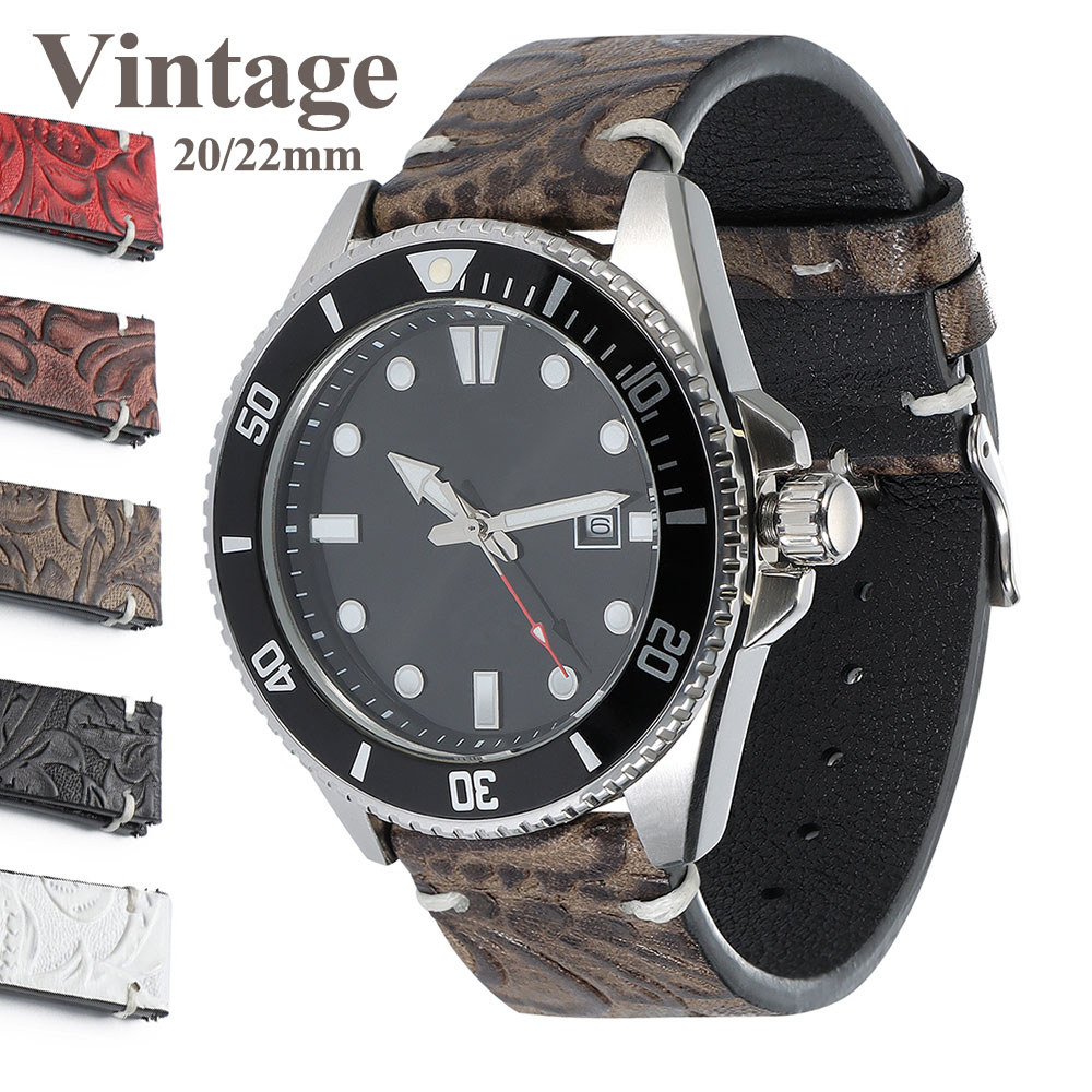 Dây đeo đồng hồ bằng da thật cổ điển 20mm 22mm Dây đeo đồng hồ phát hành nhanh cho SEIKO 5 thợ lặn lặn TUNA Samurai dành cho nam nữ Vòng tay thay thế