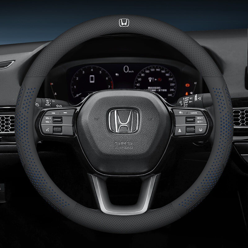 Bọc Vô Lăng Siêu Mỏng Ô Tô, Da Siêu Mỏng Chống Trơn Trượt Và Hút Mồ Hôi Cho Xe Honda City Civci Fit Jazz HRV BRV CRV WRV Brio Accord Lead mobilio Mugen Type R S Car