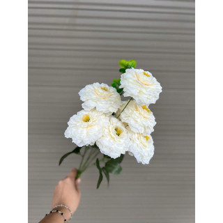 Cụm trà highlight 7 bông size 8cm - hoa vải