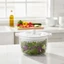 Salad Spinner Hướng dẫn sử dụng Salad Spinner với máy lọc Máy sấy rau củ Máy giặt rau diếp đa năng Dễ dàng làm sạch để chuẩn bị bữa ăn, Rv