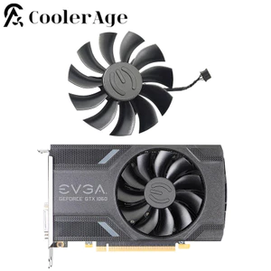 Ii85MM PLA09215B12H 4Pin GTX 1060 ITX Quạt Card Video Dành Cho EVGA GeForce GTX 1060 960 950 SC Chơi Game Card Đồ Họa Làm Mát Fanx *
