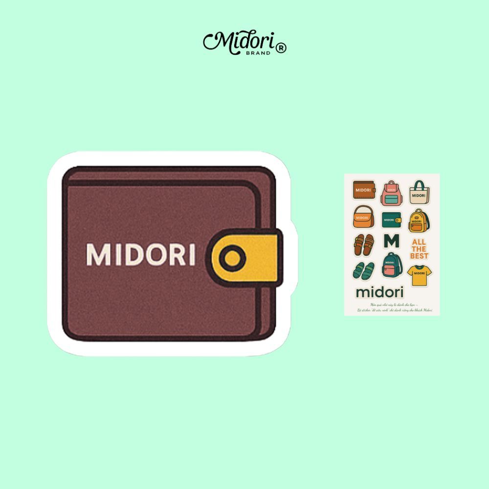 STICKER VÍ ĐI HỌC DỄ THƯƠNG THỜI TRANG XIN XẮN | MIDORI STUDIO