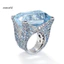 Một thế giới| Phụ Nữ Lấp Lánh Nhẫn Cubic Zirconia Cô Dâu Cưới Đính Hôn Trang Sức Dự Tiệc