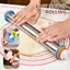 Pufangbliss 17 Inch Thép Không Gỉ Cán Pin Có Thể Điều Chỉnh Nhẫn Chống Dính Bề Mặt Bột Con Lăn Bánh Ngọt Pizza Nướng Tại Nhà Bếp VN