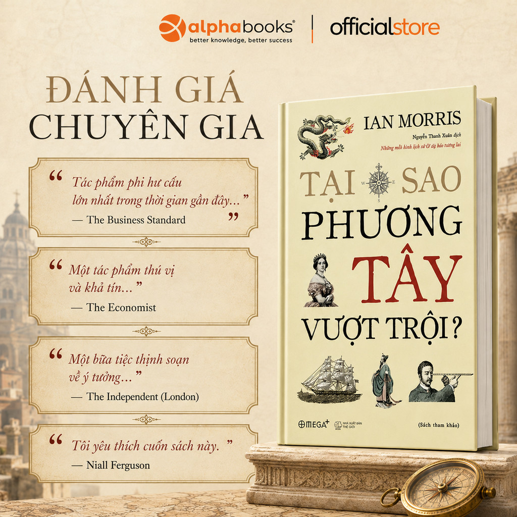 Sách: Tại Sao Phương Tây Vượt Trội - Ian Morris (Omega Plus)