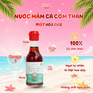 Nước Mắm Cá Cơm Than Mật Hoa Dừa MAMACOOK - 1 Chai/ 60ml - Bổ Sung Đạm - Hỗ Trợ Ăn Dặm Cho Bé